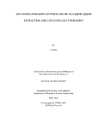 Advanced upgrading of pyrolysis oil via liquid-liquid extraction and catalytically upgrading