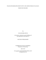 Pollinator-mediated gene flow in and among fields of alfalfa produced for seed