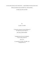 NAVIGATING THE ELUSIVE INDUSTRY: A GROUNDED INVESTIGATION INTO HOTEL BUSINESS MANAGEMENT IN A DEVELOPING PACIFIC ISLAND COUNTRY