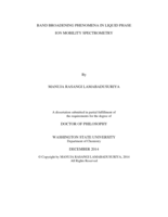 Band Broadening Phenomena in Liquid Phase Ion Mobility Spectrometry