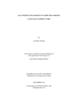 ELL STUDENT ENGAGEMENT IN COMPUTER-ASSISTED LANGUAGE LEARNING TASKS