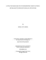 A STRUCTURE-BASED ANALYSIS OF BIOENGINEERING TARGETS IN PHENYL METABOLISM FOR GREEN BIOTECHNOLOGY APPLICATIONS