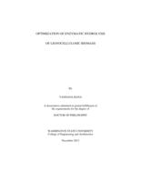 Optimization of enzymatic hydrolysis of lignocellulosic biomass