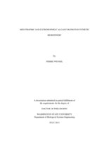 MIXOTROPHIC AND EXTREMOPHILIC ALGAE FOR PHOTOSYNTHETIC BIOREFINERY