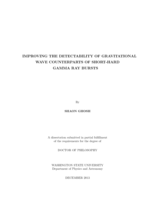 Improving the detectability of gravitational wave counterparts of short hard gamma ray bursts