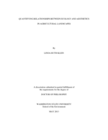 Quantifying Relationships between Ecology and Aesthetics in Agricultural Landscapes