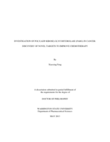 INVESTIGATION OF POLY(ADP-RIBOSE) GLYCOHYDROLASE (PARG) IN CANCER: DISCOVERY OF NOVEL TARGETS TO IMPROVE CHEMOTHERAPY