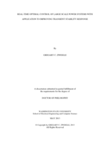 Real-Time Optimal Control of Large Scale Power Systems with Application to Improving Transient Stability Response