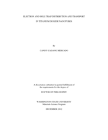 Electron and Hole Trap Distribution and Transport in Titanium Dioxide Nanotubes