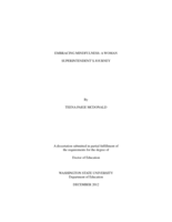 EMBRACING MINDFULNESS: A WOMAN SUPERINTENDENT'S JOURNEY