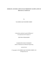 MODELING AND SIMULATION OF ELECTROKINETIC MANIPULATION OF BIOLOGICAL PARTICLES