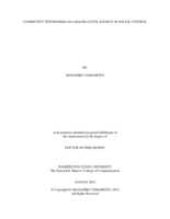 Community Newspapers as a Macro-Level Source of Social Control