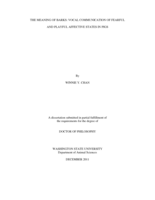 The meaning of barks: Vocal communication of fearful and playful affective states in pigs
