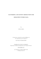 CLUSTERING AND ENTITY RESOLUTION FOR SEMI-STRUCTURED DATA