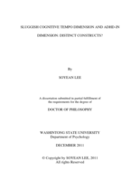 Sluggish Cognitive Tempo Dimension and ADHD-IN Dimension: Distinct Constructs?