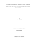 AEROSOL INTERACTIONS BETWEEN THE SURFACE AND THE ATMOSPHERE: URBAN FLUXES, FOREST CANOPY VERTICAL EXCHANGE, AND WINTERTIME URBAN PATTERNS