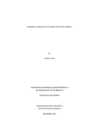 EMPIRICAL ANALYSIS OF THE FRESH TREE FRUIT MARKET
