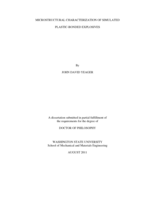 Microstructural Characterization of Simulated Plastic-Bonded Explosives