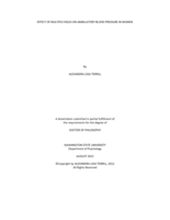 Effect of Multiple Roles on Ambulatory Blood Pressure In Women