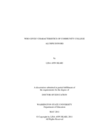 Who Gives?: Characteristics of Community College Alumni Donors