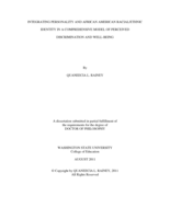 INTEGRATING PERSONALITY AND AFRICAN AMERICAN RACIAL/ETHNIC IDENTITY IN A COMPREHENSIVE MODEL OF PERCEIVED DISCRIMINATION AND WELL-BEING