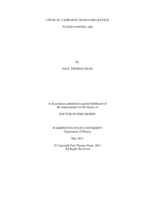 Unusual Campaign: NGOs' Long Battle to End Contra Aid