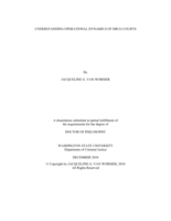 UNDERSTANDING THE OPERATIONAL DYNAMICS OF DRUG COURTS