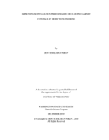 IMPROVING SCINTILLATION PERFORMANCE OF CE-DOPED GARNET CRYSTALS BY DEFECT ENGINEERING
