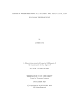 ESSAYS IN WATER RESOURCE MANAGEMENT AND ADAPTATION, AND ECONOMIC DEVELOPMENT