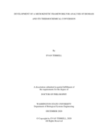 Development of a microkinetic framework for analysis of biomass and its thermochemical conversion