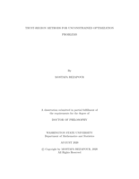TRUST-REGION METHODS FOR UNCONSTRAINED OPTIMIZATION PROBLEMS