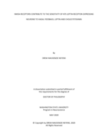 NMDA RECEPTORS CONTRIBUTE TO THE SENSITIVITY OF NTS LEPTIN RECEPTOR-EXPRESSING NEURONS TO VAGAL FEEDBACK, LEPTIN AND CHOLECYSTOKININ