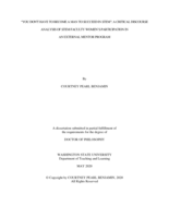 “YOU DON'T HAVE TO BECOME A MAN TO SUCCEED IN STEM”: A CRITICAL DISCOURSE ANALYSIS OF STEM FACULTY WOMEN’S PARTICIPATION IN AN EXTERNAL MENTOR PROGRAM