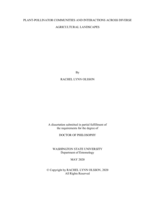 Plant-pollinator communities and interactions across diverse agricultural landscapes