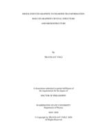 Shock-induced graphite to diamond transformation: role of graphite crystal structure and microstructure