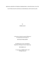 Biomass-assisted synthesis of hierarchical zeolites for catalytic fast pyrolysis of lignocellulose biomass and waste plastic
