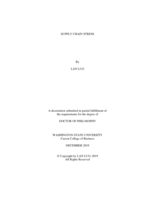 Supply Chain Stress