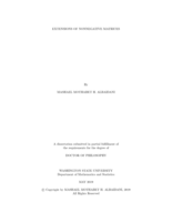 Extensions of Nonnegative Matrices