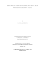 EFFECTS OF EQUINE-FACILITATED PSYCHOTHERAPY ON MENTAL HEALTH OUTCOMES: META AND CONTENT ANALYSES