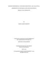 SENSORY PROPERTIES, CONSUMER PERCEPTION, AND ANALYTICAL ASSESSMENT OF REFORMULATED REDUCED SODIUM READY TO EAT PRODUCTS