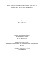 Major Decisions: Using a PhotoVoice Study to Aid Students in Deciding on an Area of Study and/or Career