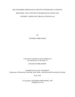 Relationships among racial identity integration, cognitive processes, and attitudes towards racial issues and diversity among multiracial individuals