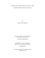 TORREFACTION OF KENAF FIBER FOR NATURAL FIBER  COMPOSITE SHEET MOLDING COMPOUNDS