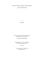Issues in Public Infrastructure Spending  and Transportation
