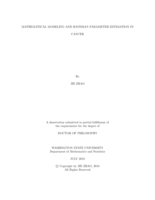 MATHEMATICAL MODELING AND BAYESIAN PARAMETER ESTIMATION IN CANCER