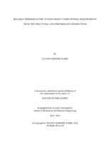 RELIABLE THERMOELECTRIC SYSTEM DESIGN UNDER OPTIMAL REQUIREMENTS FROM THE STRUCTURAL AND PERFORMANCE PERSPECTIVES