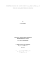 CHEMISTRIES OF HYDROGEN-SULFUR COMPOUNDS, LAYERED MATERIALS AND   NITROGEN-RICH AZIDE UNDER HIGH PRESSURE