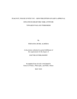 Fear Not, for He Is with You: How Perception of God’s Approval Influences Believers’ Risk Attitude Towards War and Terrorism