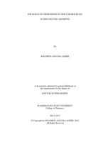 THE ROLES OF CHEMOKINES IN TISSUE REMODELING  IN RHEUMATOID ARTHRITIS