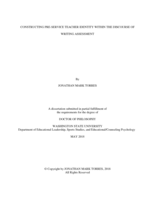 CONSTRUCTING PRE-SERVICE TEACHER IDENTITY WITHIN THE DISCOURSE OF WRITING ASSESSMENT